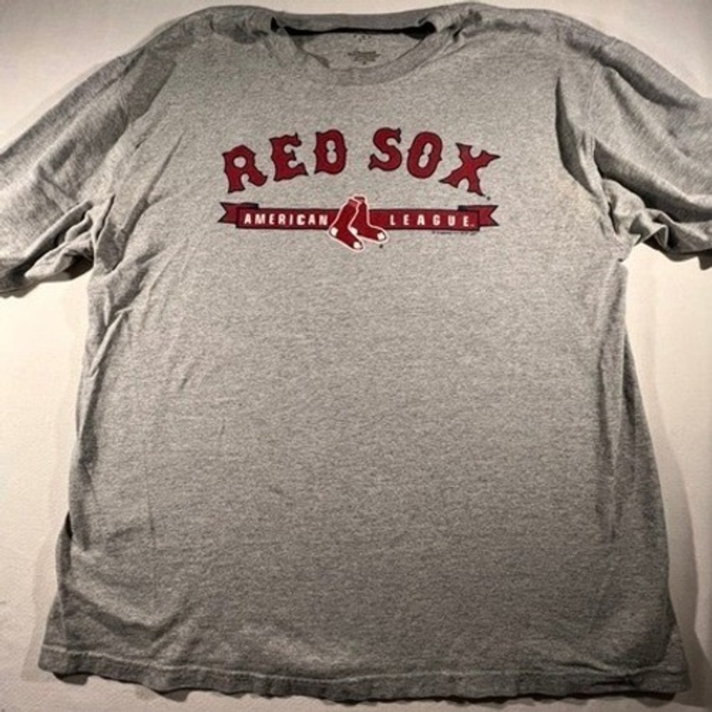 VF Imagewear Red Sox T-Shirt Men XL Gray Good American League MLB Graphic